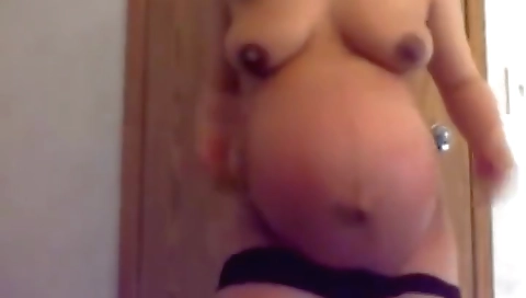 pregnant brunet is ready to pop (Step mother of love)