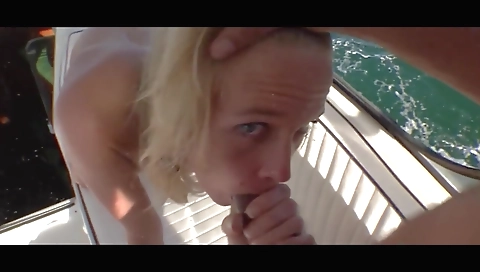 POV fucking the wife on the boat